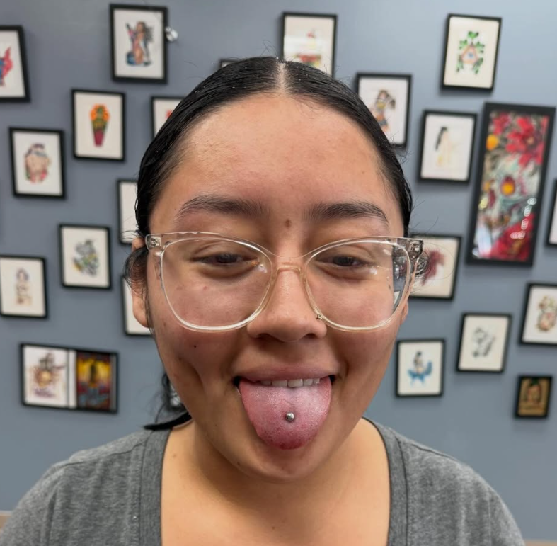 Tongue piercing at Darkstar Tattoo Riverside CA